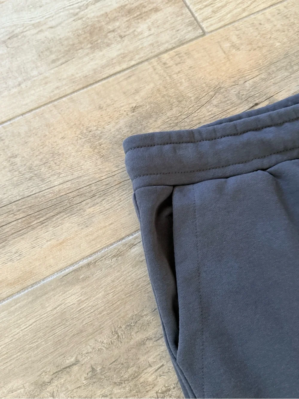 Zara Charcoal Drawstring Jogger Sweatpants with Cuffs - Picture 6 of 6